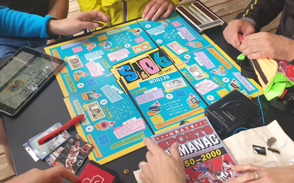 Team building retro pour entreprise Escape Retour 90
