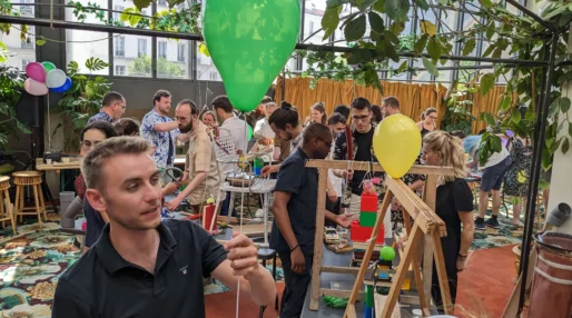 team building collaboratif paris reaction en chaine