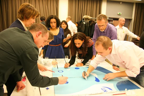 Team building peinture créatif